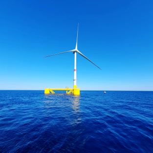 La connexion des lignes d’ancrage au flotteur